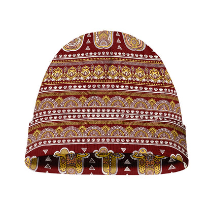 Indian Hamsa Hand Print Beanie