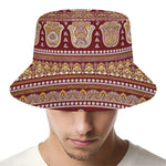 Indian Hamsa Hand Print Bucket Hat