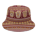 Indian Hamsa Hand Print Bucket Hat