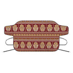 Indian Hamsa Hand Print Car Windshield Snow Cover
