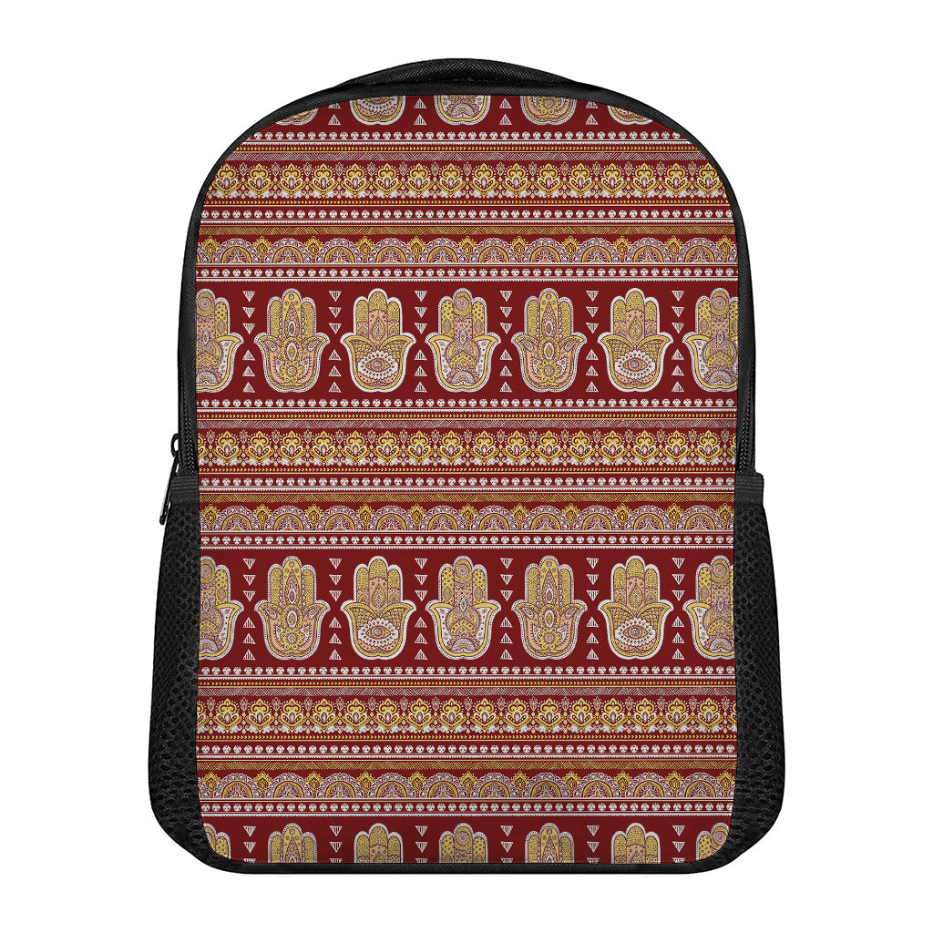Indian Hamsa Hand Print Casual Backpack