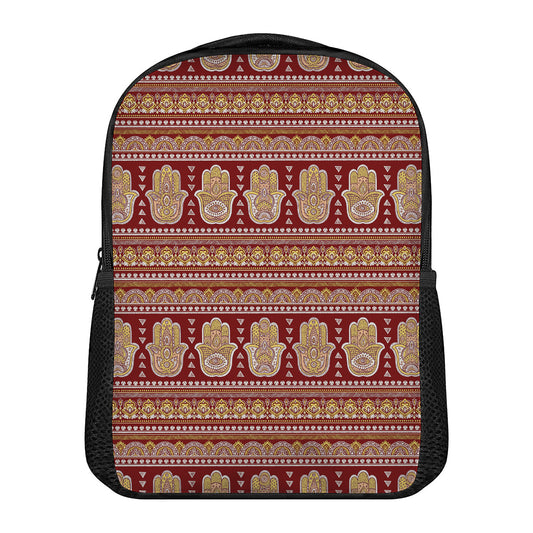 Indian Hamsa Hand Print Casual Backpack