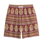 Indian Hamsa Hand Print Cotton Shorts