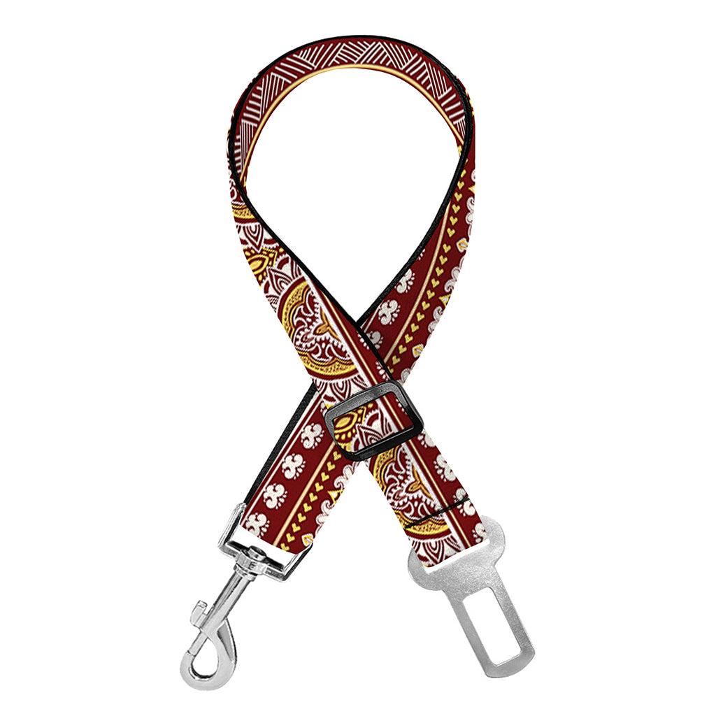 Indian Hamsa Hand Print Dog Seat Belt