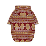 Indian Hamsa Hand Print Dog Zip Up Hoodie
