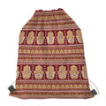 Indian Hamsa Hand Print Drawstring Bag