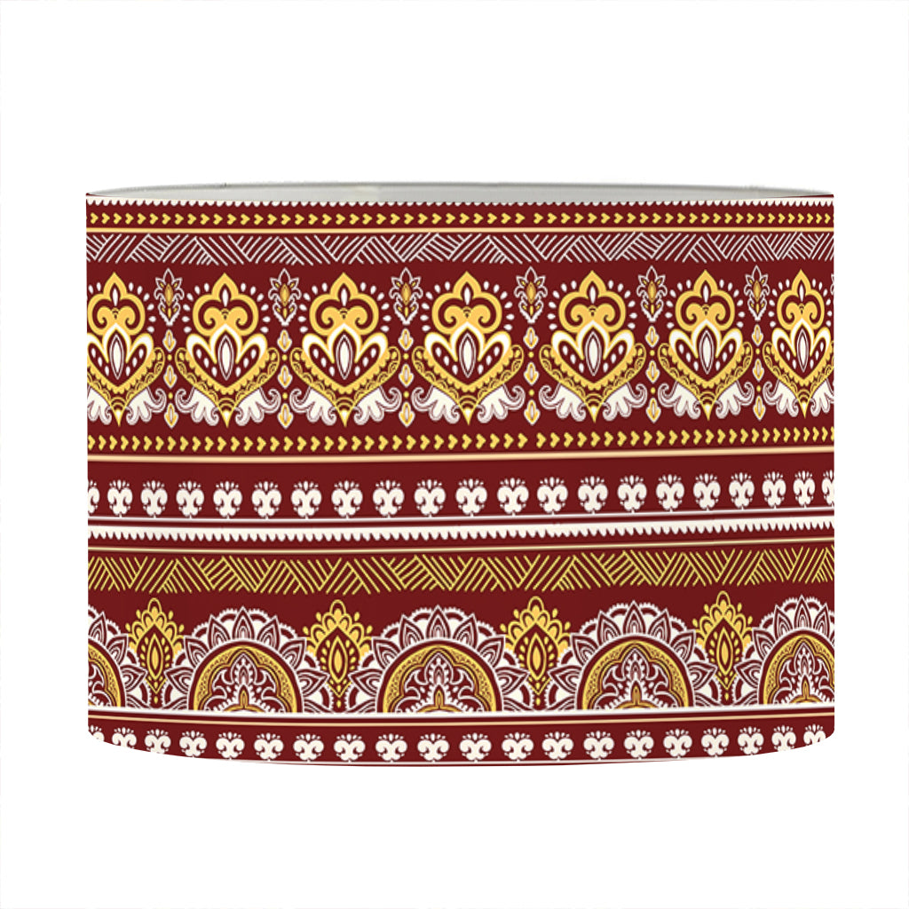 Indian Hamsa Hand Print Drum Lamp Shade