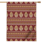 Indian Hamsa Hand Print House Flag