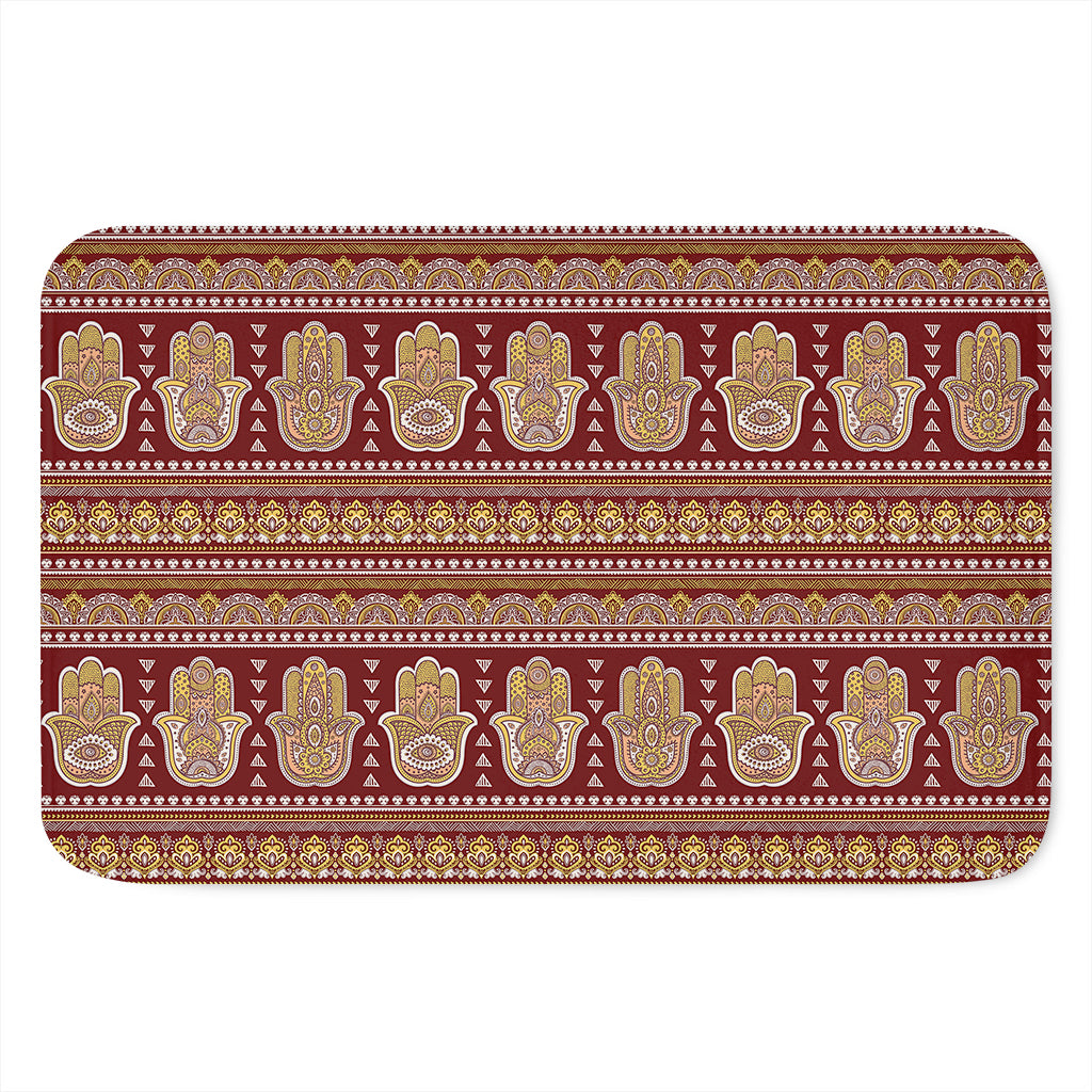 Indian Hamsa Hand Print Indoor Door Mat