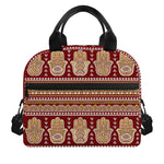 Indian Hamsa Hand Print Insulated Lunch Bag