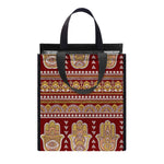 Indian Hamsa Hand Print Insulated Lunch Tote