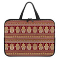 Indian Hamsa Hand Print Laptop Sleeve With Handle