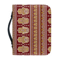 Indian Hamsa Hand Print Leather Bible Cover