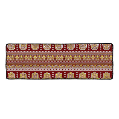Indian Hamsa Hand Print Long Kitchen Mat