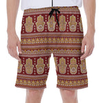 Indian Hamsa Hand Print Men's Beach Shorts