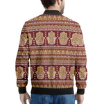 Indian Hamsa Hand Print Men's Bomber Jacket