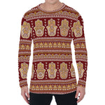 Indian Hamsa Hand Print Men's Long Sleeve T-Shirt
