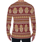 Indian Hamsa Hand Print Men's Long Sleeve T-Shirt