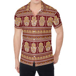 Indian Hamsa Hand Print Men's Shirt