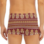 Indian Hamsa Hand Print Men's Short Boxer Briefs