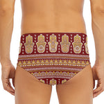 Indian Hamsa Hand Print Men's Triangle Swim Briefs
