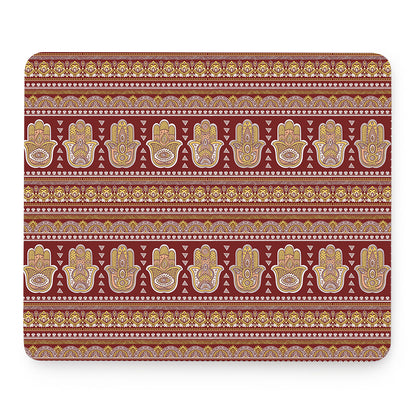 Indian Hamsa Hand Print Mouse Pad