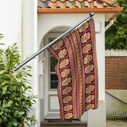 Indian Hamsa Hand Print Polyester Flag