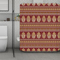 Indian Hamsa Hand Print Polyester Shower Curtain