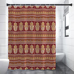 Indian Hamsa Hand Print Premium Shower Curtain