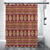 Indian Hamsa Hand Print Premium Shower Curtain