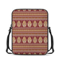 Indian Hamsa Hand Print Rectangular Crossbody Bag