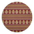 Indian Hamsa Hand Print Round Blanket