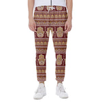 Indian Hamsa Hand Print Scuba Joggers