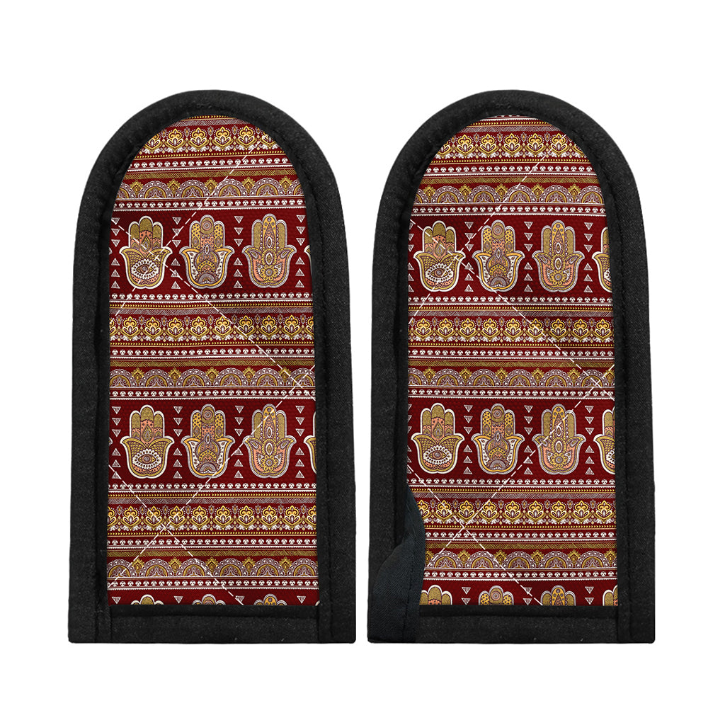 Indian Hamsa Hand Print Skillet Handle Cover