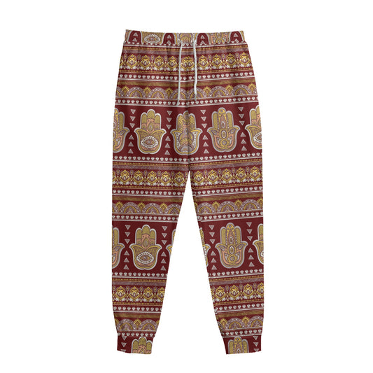 Indian Hamsa Hand Print Sweatpants