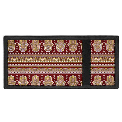 Indian Hamsa Hand Print Trifold Wallet