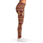 Indian Hamsa Hand Print Women's Leggings