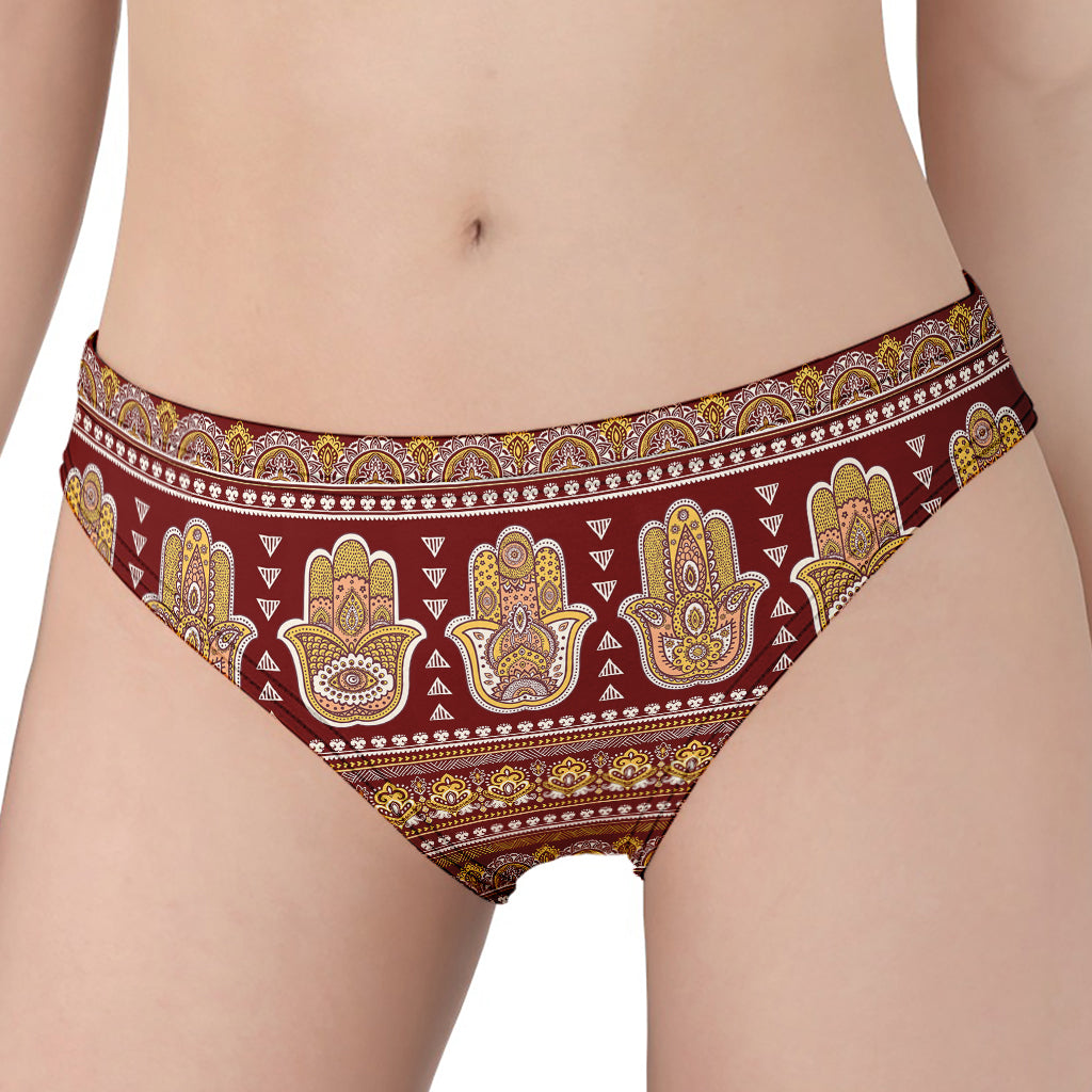 Indian Hamsa Hand Print Women's Panties