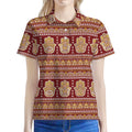 Indian Hamsa Hand Print Women's Polo Shirt