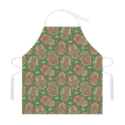 Indian Hamsa Pattern Print Adjustable Apron