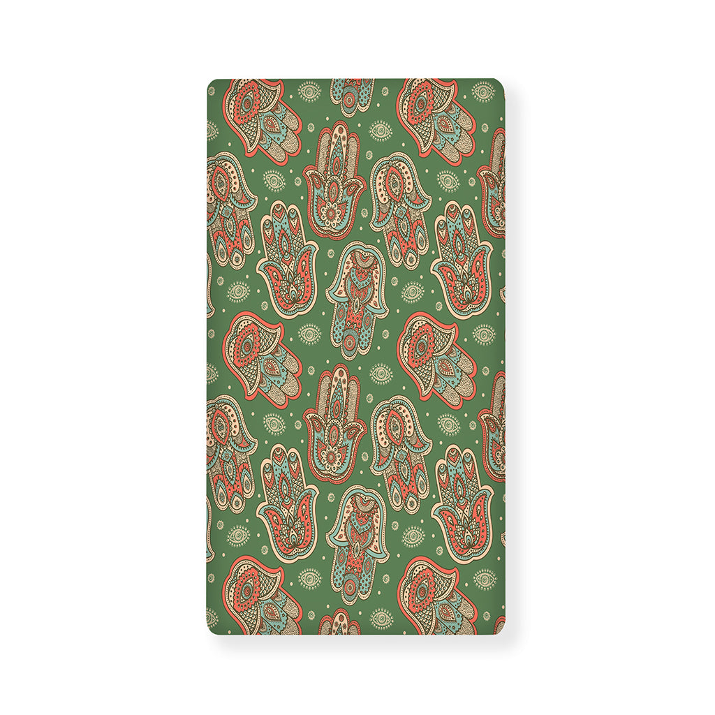 Indian Hamsa Pattern Print Baby Crib Sheet