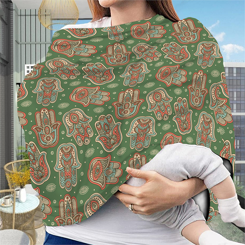 Indian Hamsa Pattern Print Baby Seat Cover