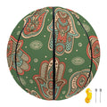 Indian Hamsa Pattern Print Basketball