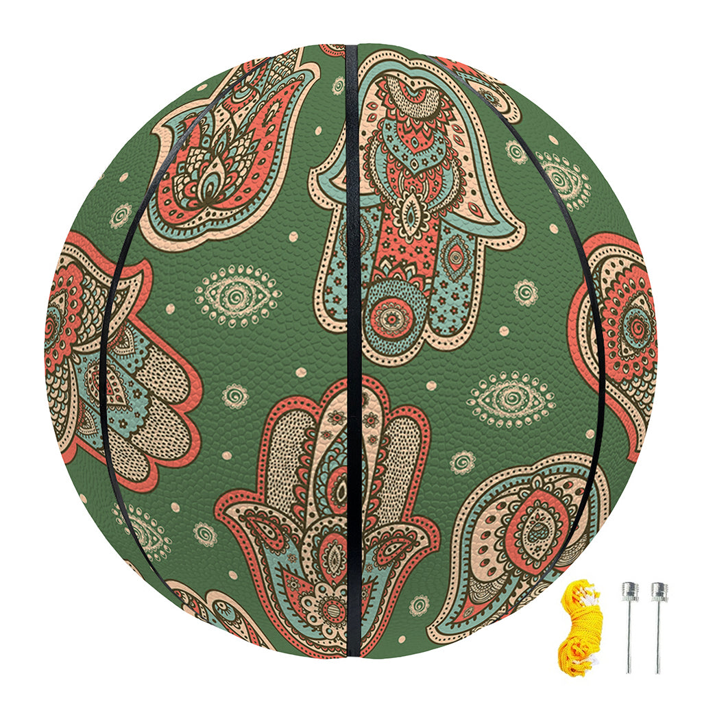 Indian Hamsa Pattern Print Basketball