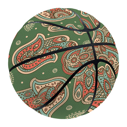 Indian Hamsa Pattern Print Basketball