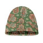 Indian Hamsa Pattern Print Beanie