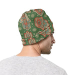 Indian Hamsa Pattern Print Beanie