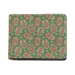 Indian Hamsa Pattern Print Bifold Wallet