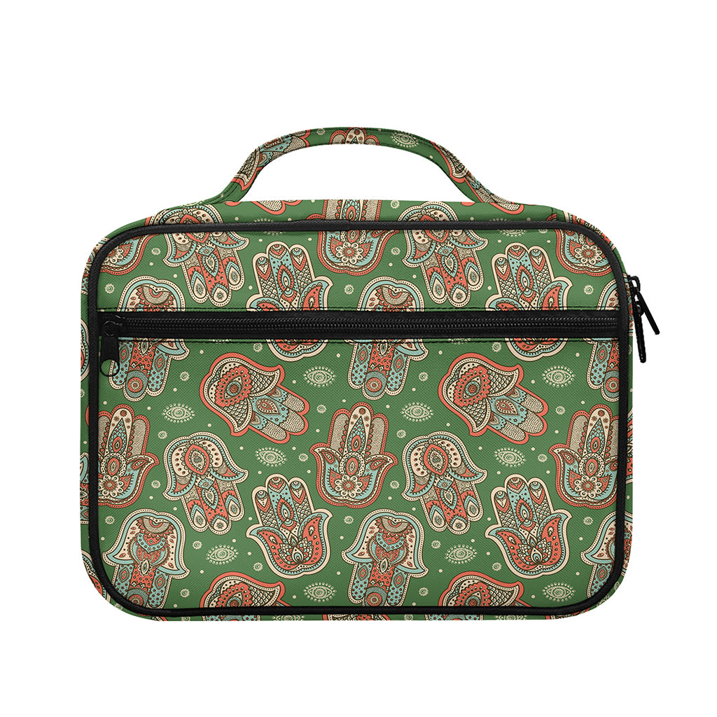 Indian Hamsa Pattern Print Briefcase Bible Bag