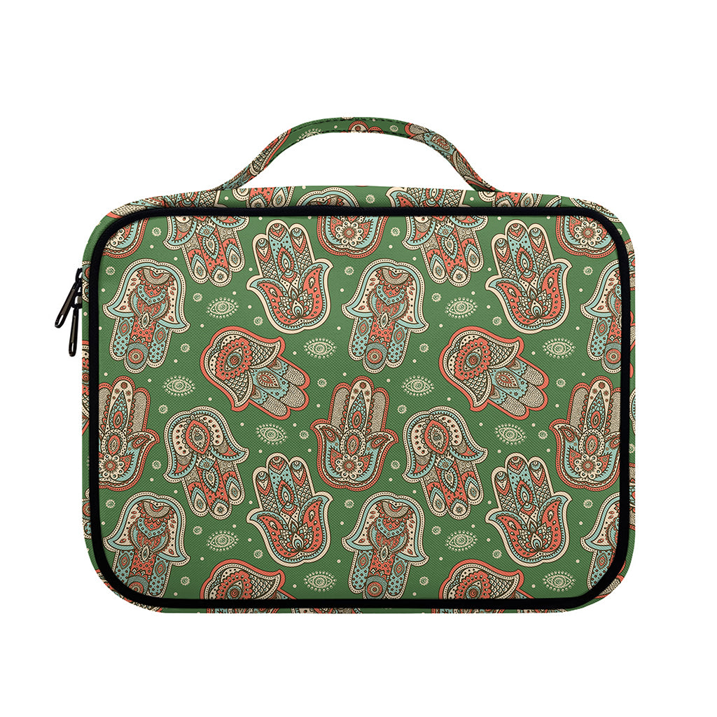 Indian Hamsa Pattern Print Briefcase Bible Bag